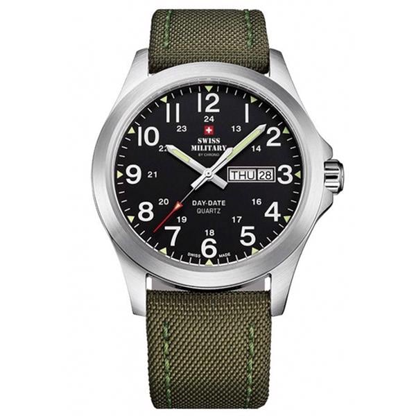 Men's Rustfri Stål quartz med tre visere - ETA G10.212 Herre ur fra Swiss Military Hanowa, SMP36040.05